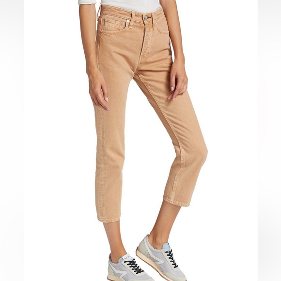 Rag & Bone Maya High-Rise Ankle Slim Jeans in Timeless Brown - Picture 2 of 16